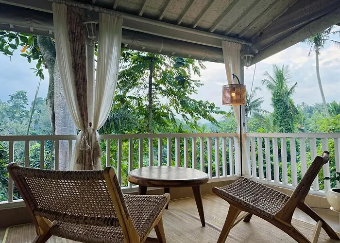 Hébergement de vacances White Nest With Jungle View Ubud